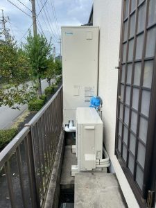 搬出入を工夫して、1日でエコキュート交換を完了させました！