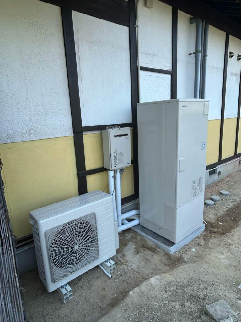 エコキュート×ガス給湯器の併用施工で安心のW給湯！