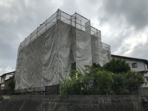 安芸郡熊野町　K様邸　外壁塗装工事
