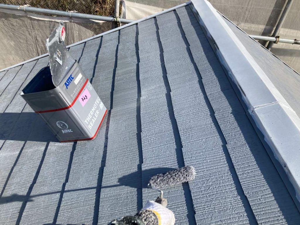 バルコニーのアクセントがポイント！屋根外壁塗装工事・バルコニー防水工事！